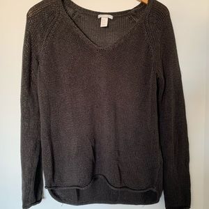 Black knit sweater